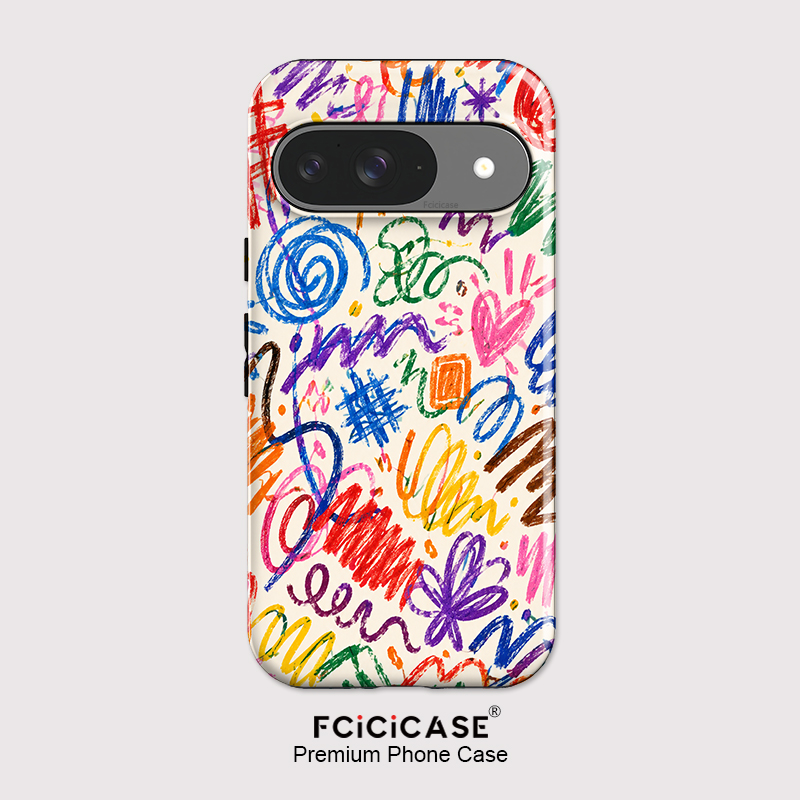 Google Pixel 9 Pro - Fcicicase Cover per Telefono con Pittura
