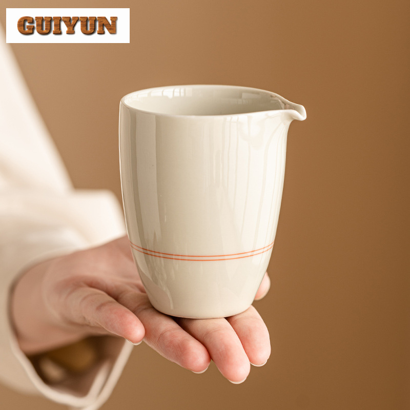 Handmade Ceramic Mug - Brocca da tè a doppia linea