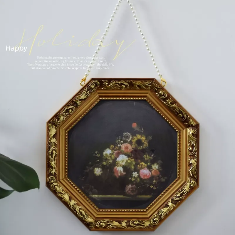 Luxury Lifestyle Niche - Quadro Decorativo Retrò con Niche Ottagonale,